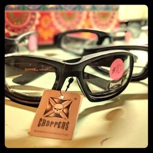 Brand New Choppers Clear Glasses